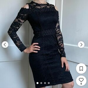 Bisou Bisou black lace dress 8